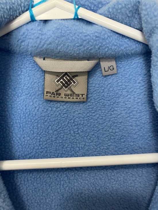 Far West Performance Light Blue Fleece Zip-Up Vest. Large. - Picture 3 of 6